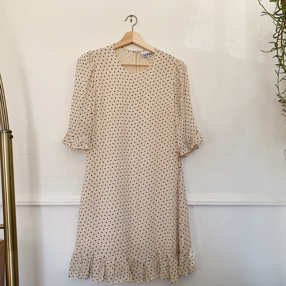 Gianni ruffle mini dress
